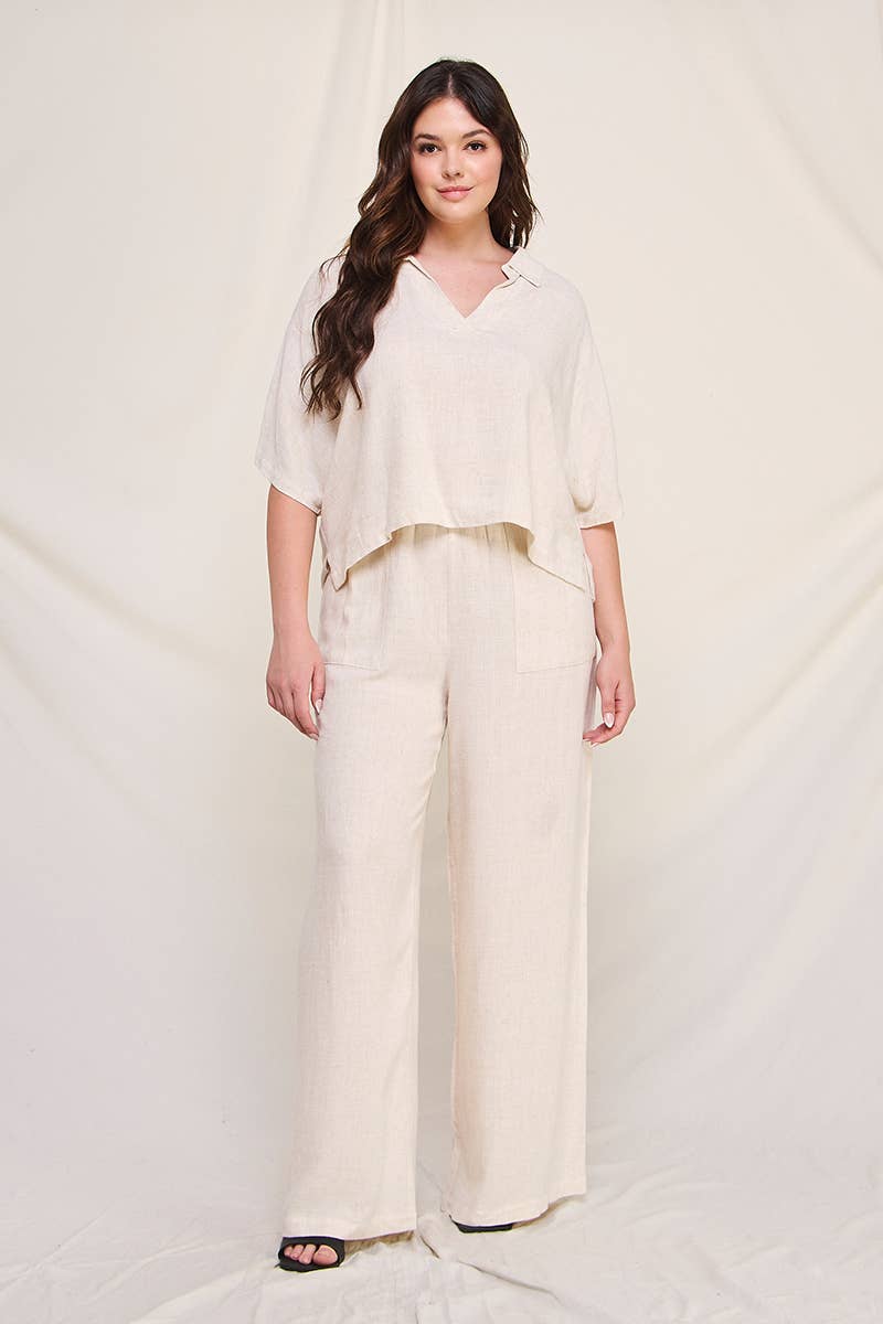 Linen Wide Leg Pants