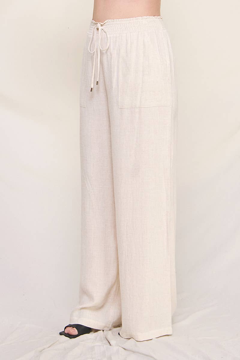 Linen Wide Leg Pants