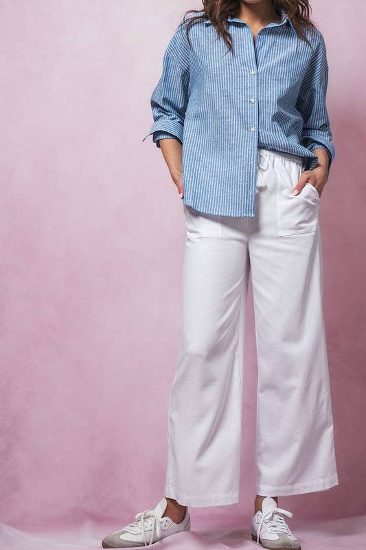 Life Linen Tassel Pants