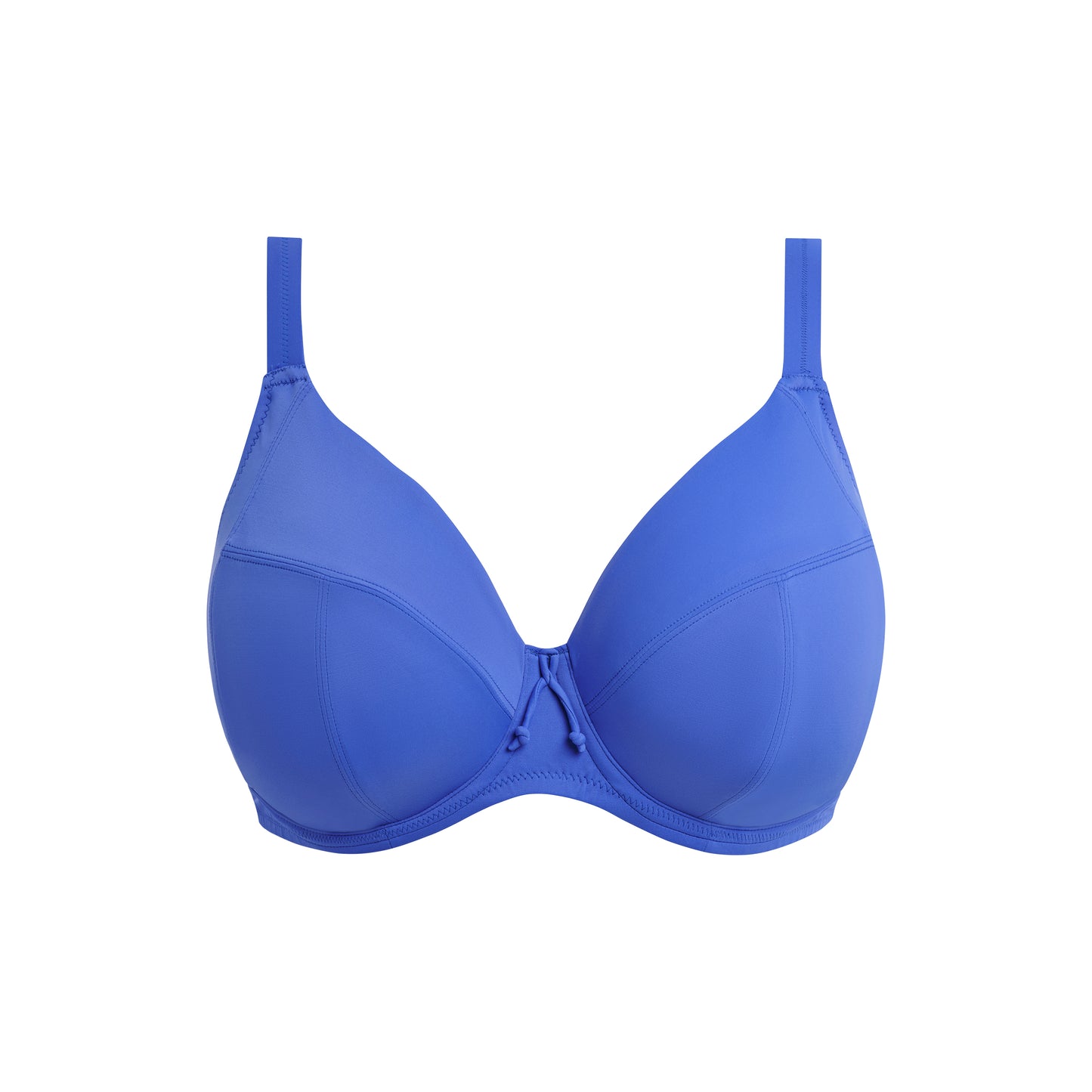 Plain Sailing Plunge Bikini Top, Azure