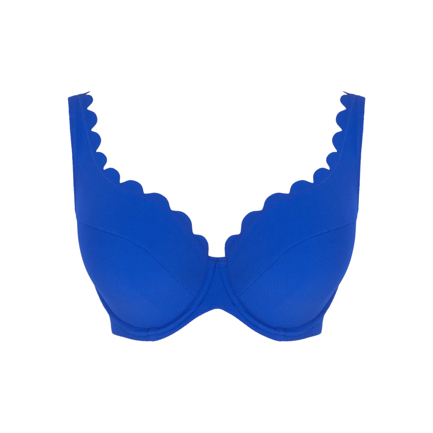 Lauren Plunge Bikini Top, Cobalt