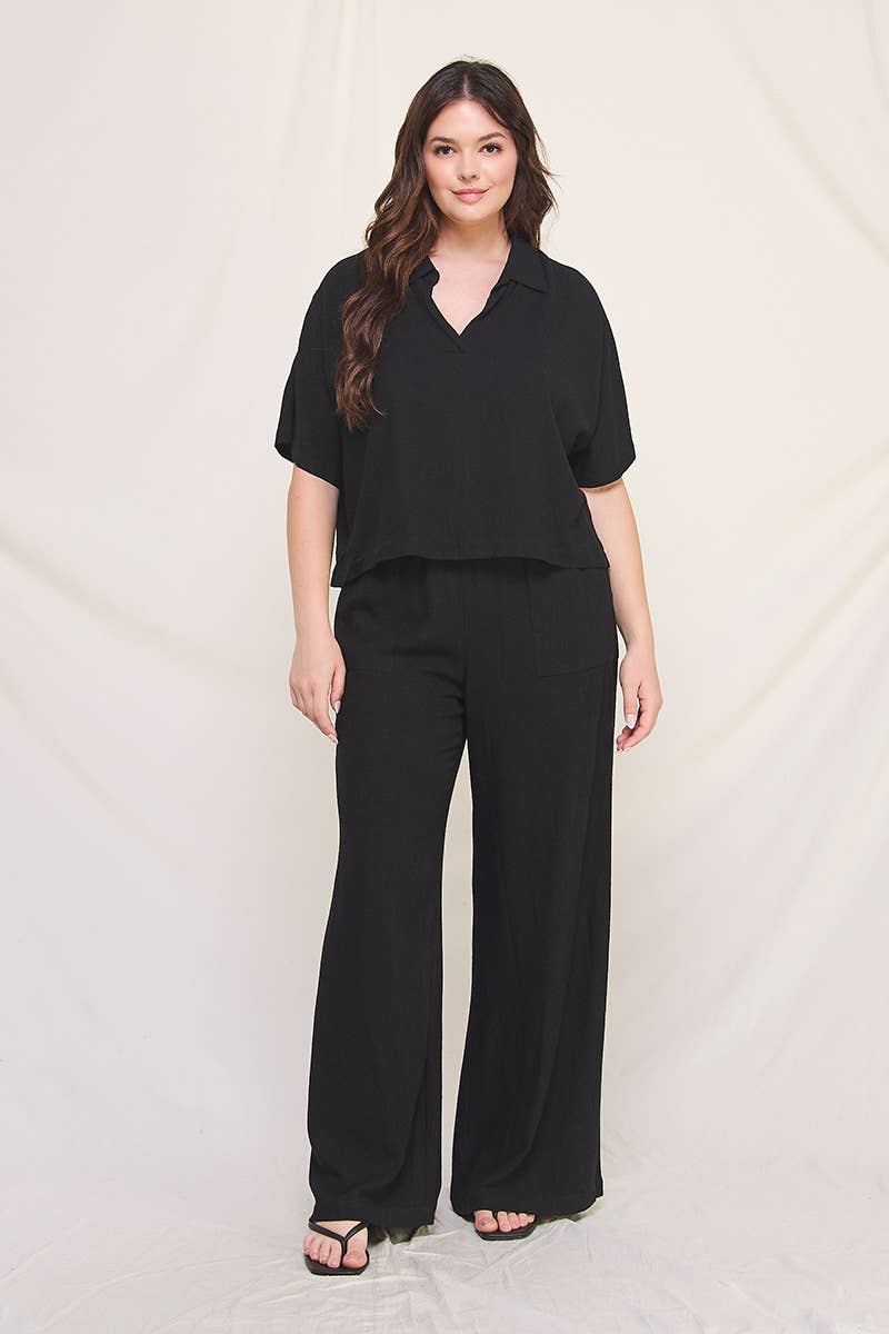 Linen Wide Leg Pants