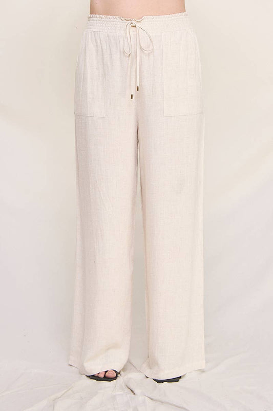 Linen Wide Leg Pants