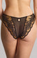 Panache Clara Brazilian Brief, Black/ Vintage Gold