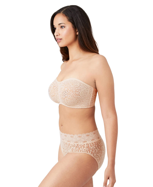 Halo Lace Strapless