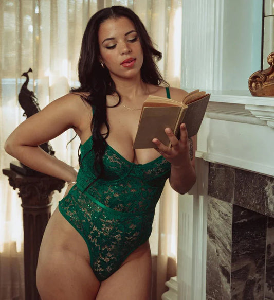 Lace Sequin Bodysuit