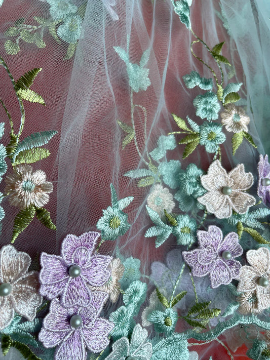 Embroidered Short Robe