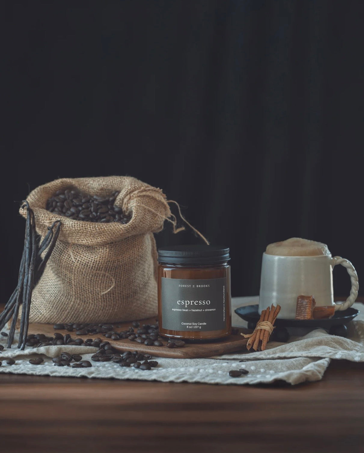 Forest & Brooks Wooden Wick Candles 8 OZ - IN STORE PICK UP ONLY