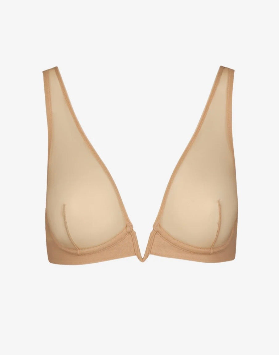 Chic Mesh Plunge Bra