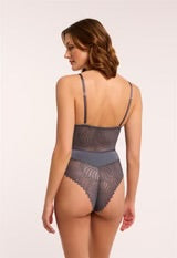 Lights Out Asymmetrical Bodysuit