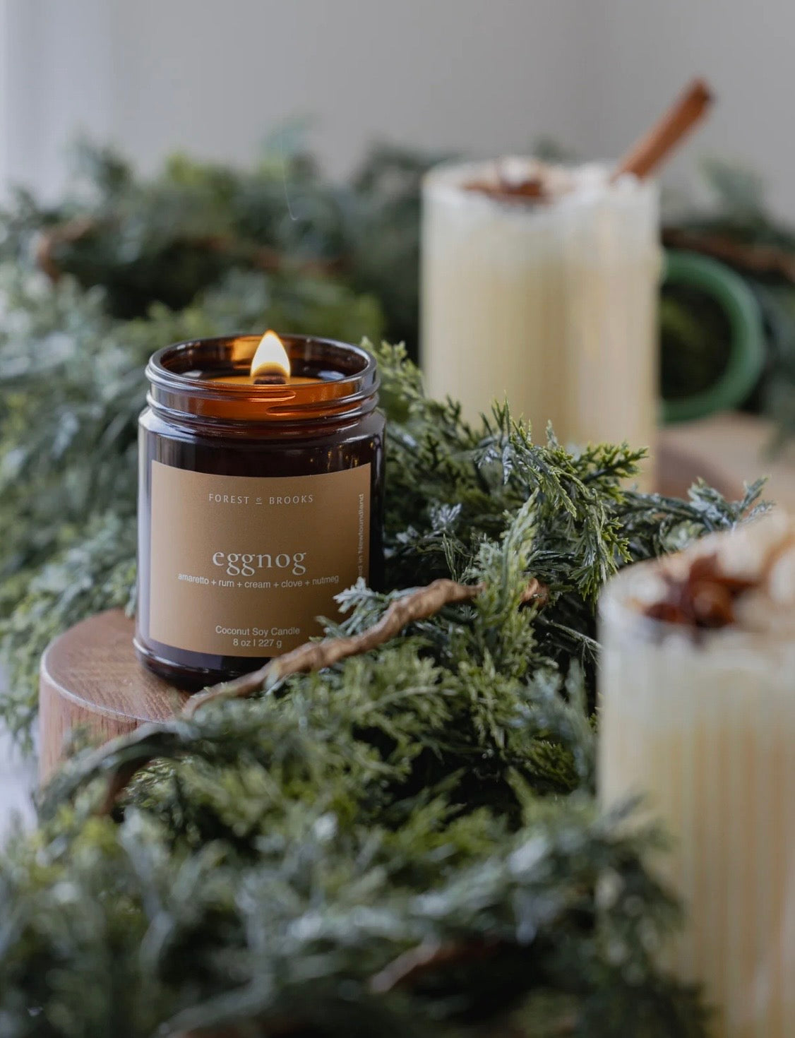 Forest & Brooks Wooden Wick Candles 8 OZ - IN STORE PICK UP ONLY