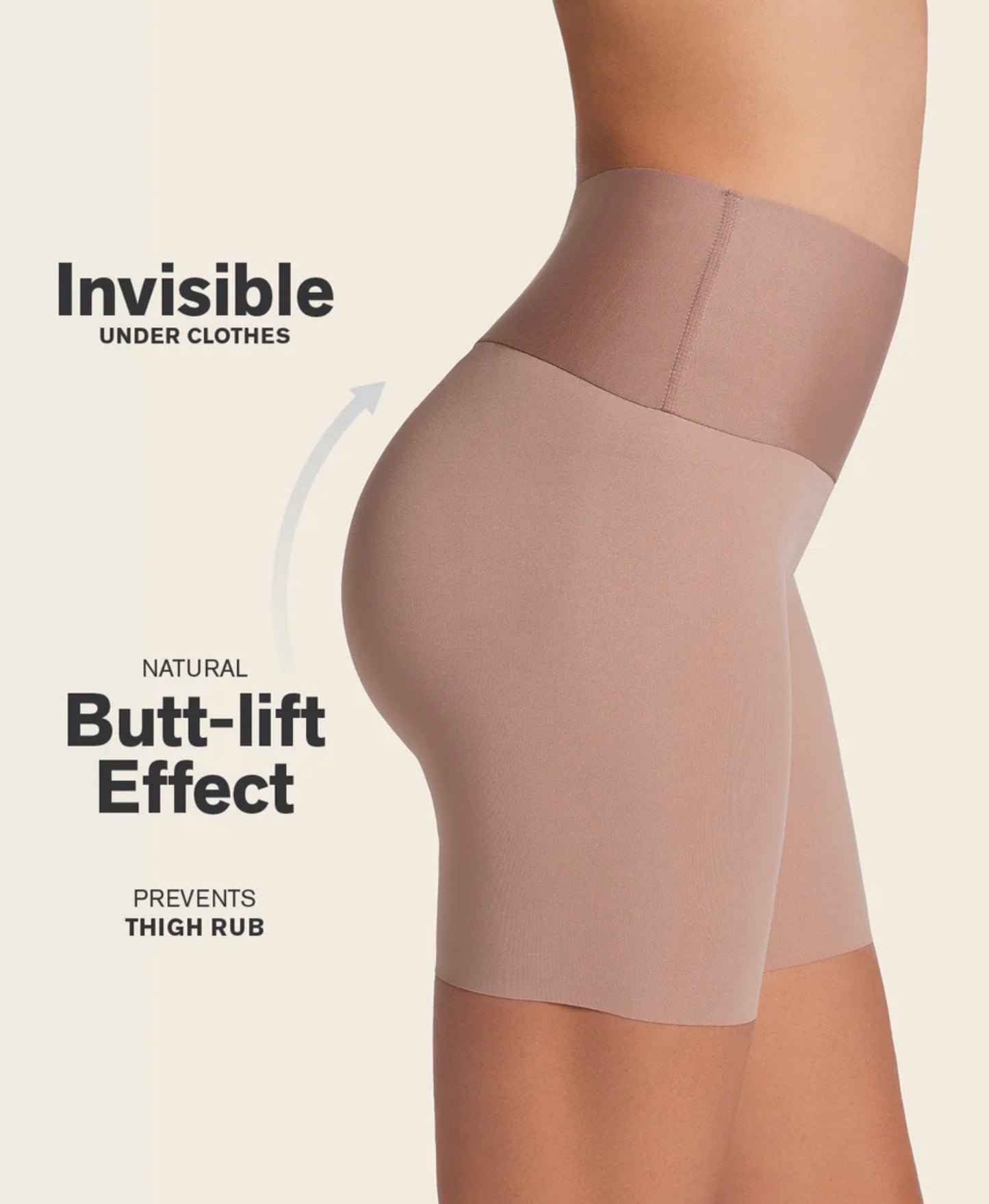 Stay-In-Place Seamless Shapewear Short