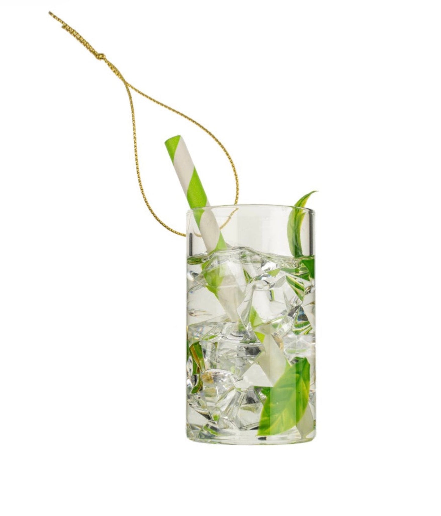 Glass Mojito Ornament