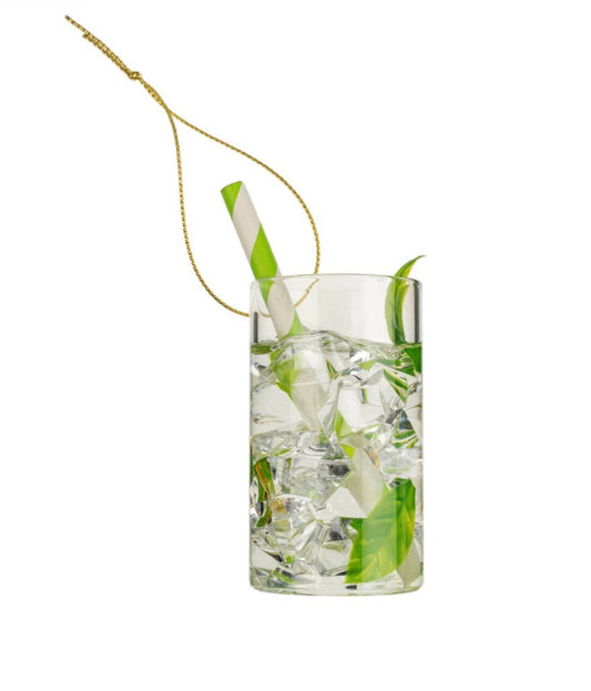 Glass Mojito Ornament