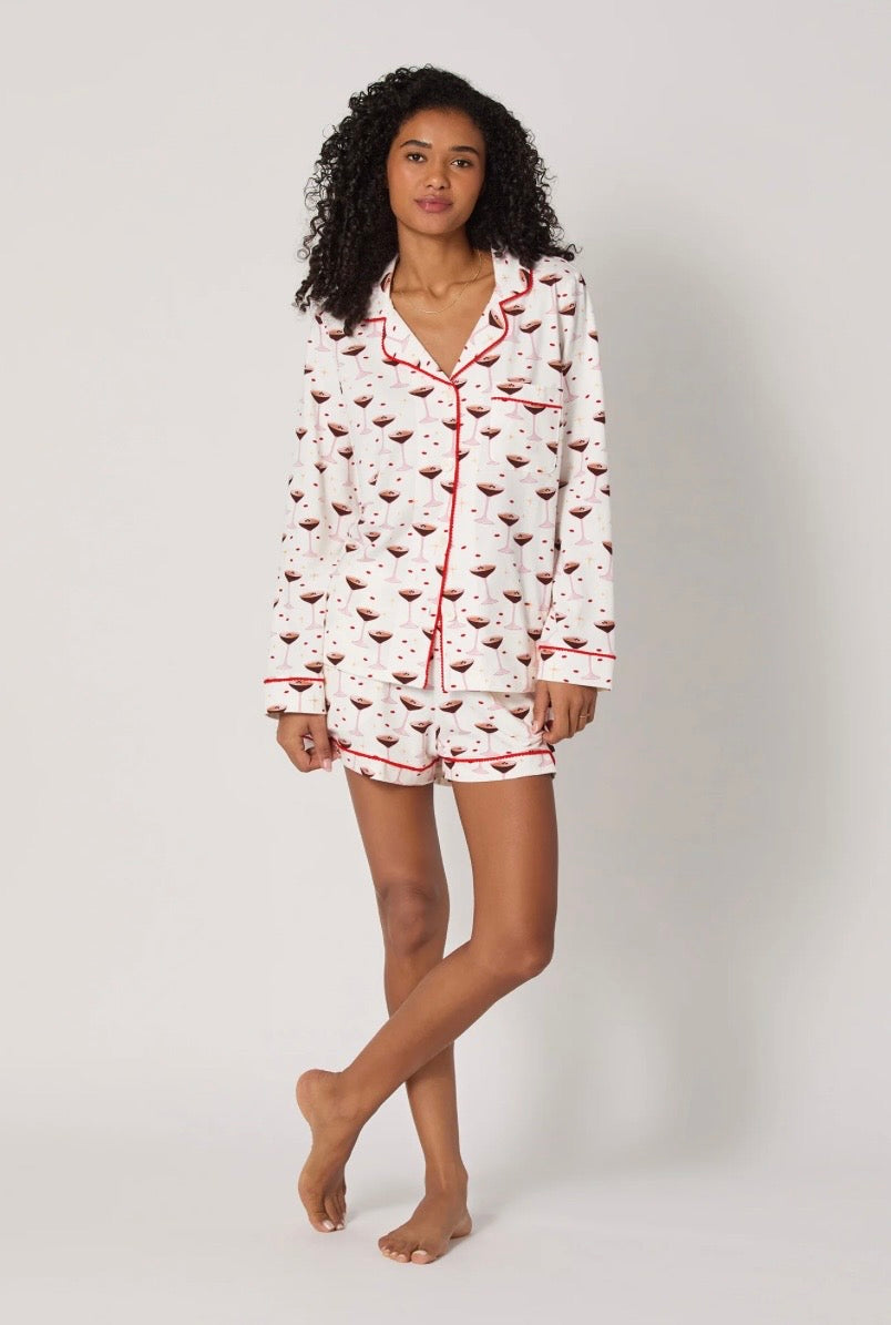 Espresso Kisses Boyshort PJ Set
