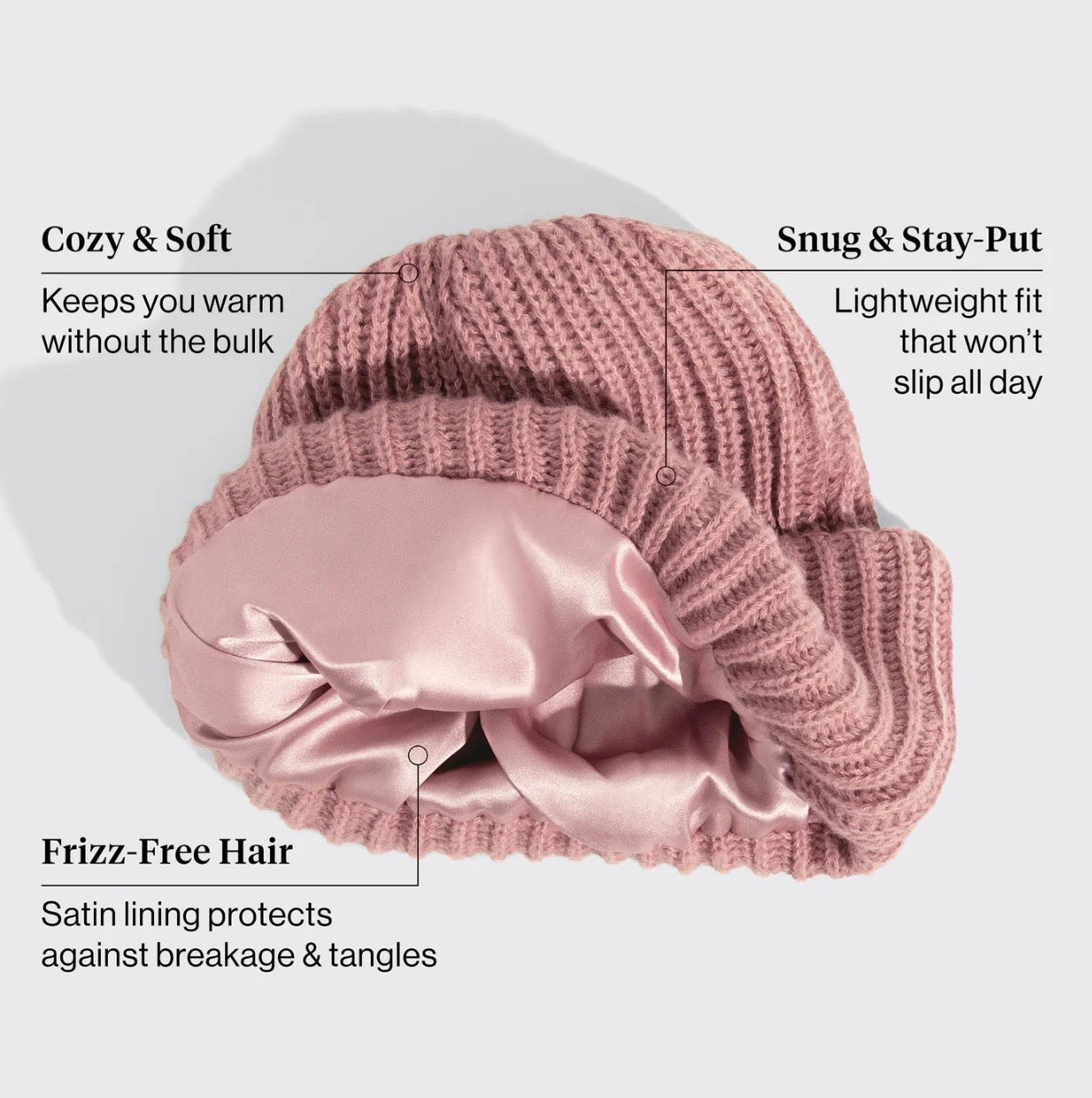 Kitsch Glazey Satin Lined Beanie