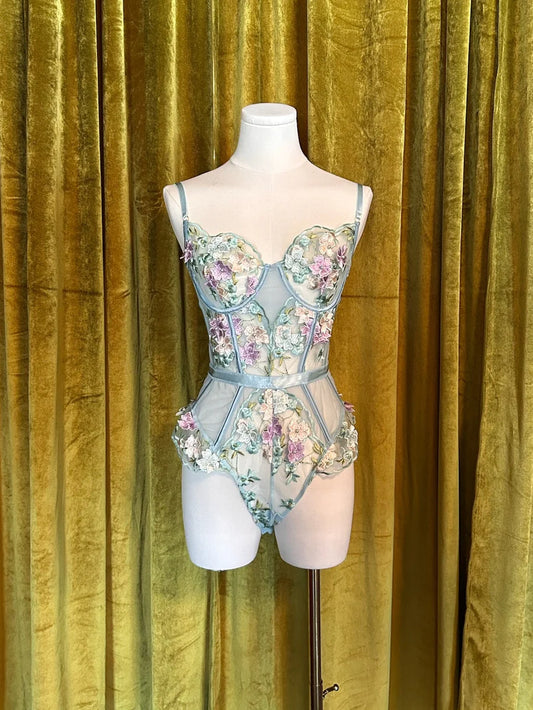 Floral Embroidered Bodysuit