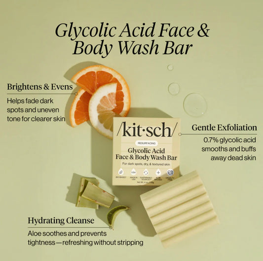 Glycolic Acid Face and Body Wash Bar