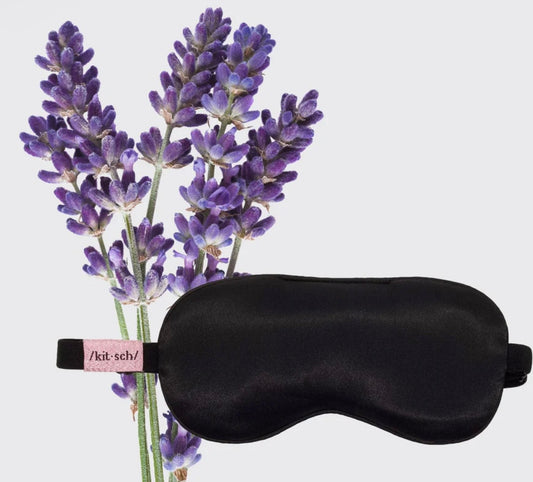 Satin Lavender Weighted Eye Mask