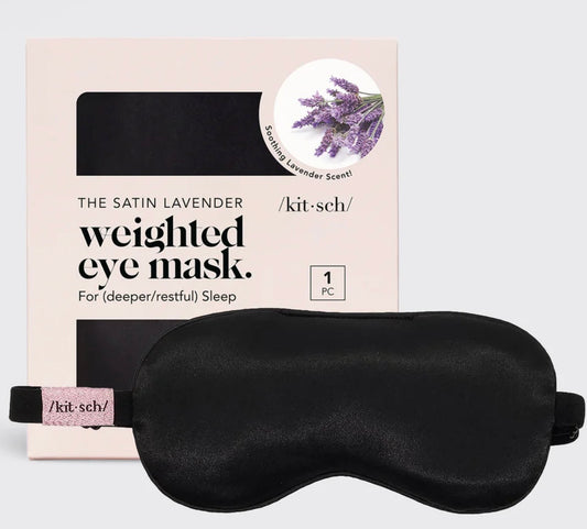 Satin Lavender Weighted Eye Mask
