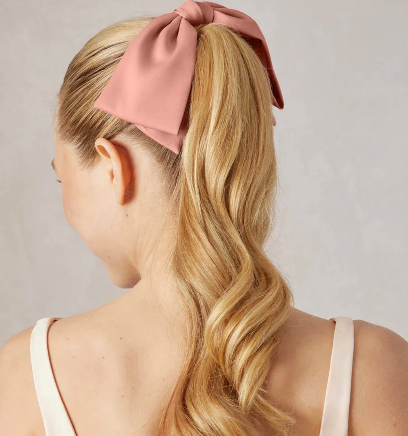 Rosewood Bow Hair Clip