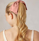 Rosewood Bow Hair Clip