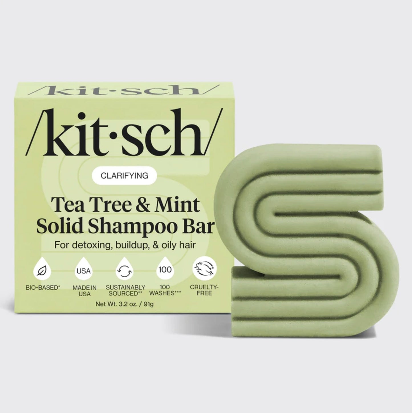 Kitsch Tea Tree & Mint Clarifying Shampoo Bar