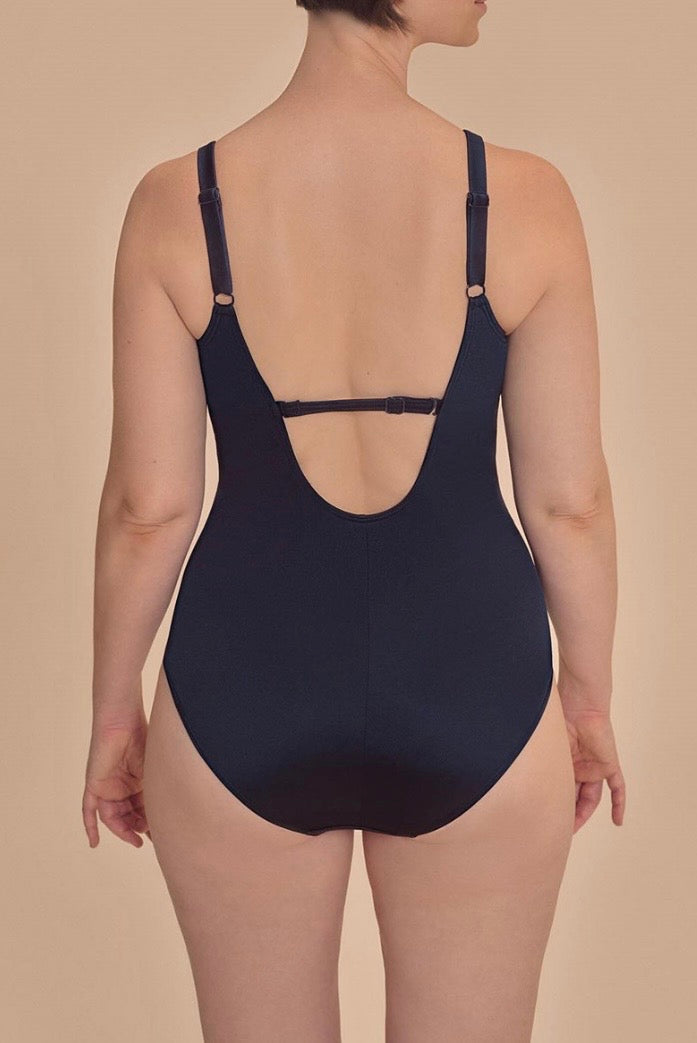 Lazio Swimsuit, Navy/Print