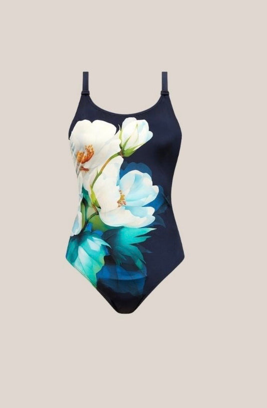 Lazio Swimsuit, Navy/Print