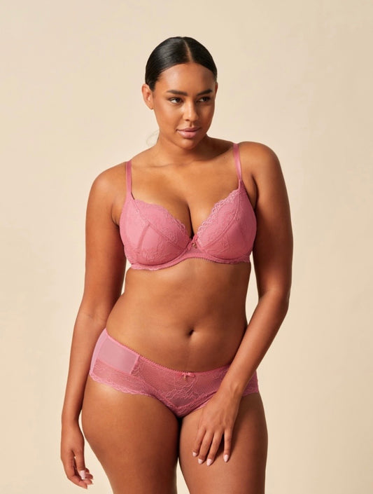 Superboost Lace Short, Mauve Pink