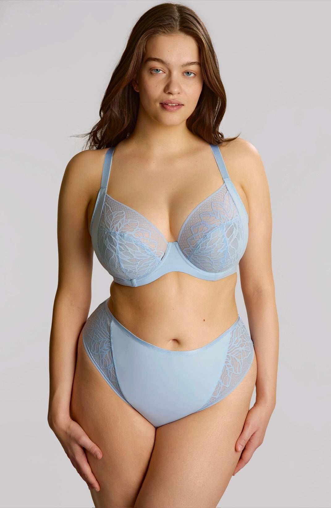 Sophia Plunge, Dusky Blue