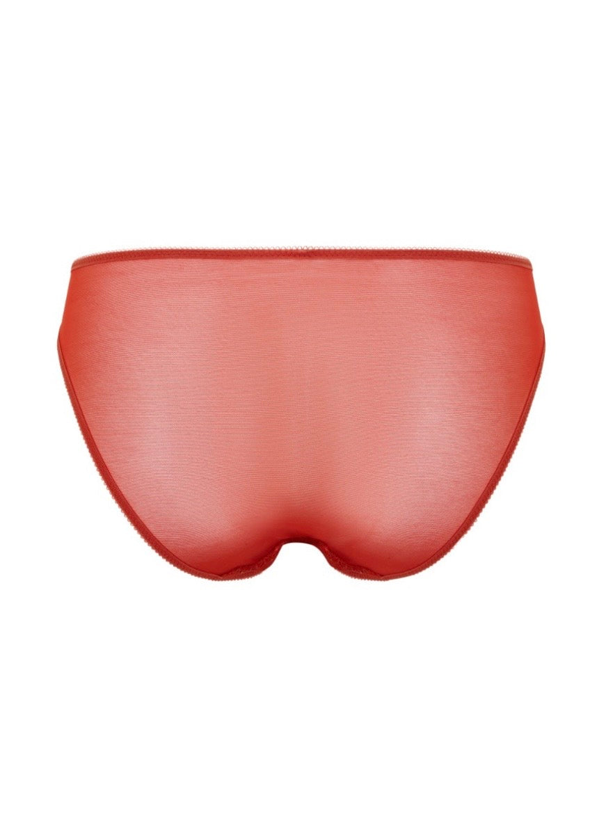 Glossies Lace Brief, Paprika