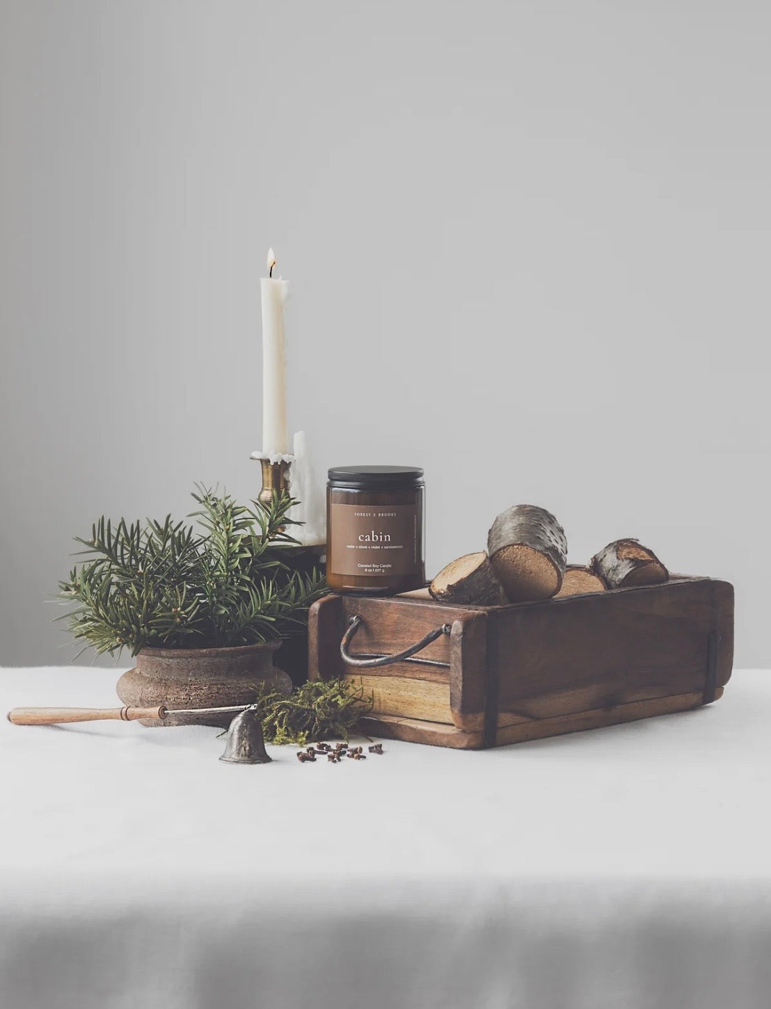 Forest & Brooks Wooden Wick Candles 8 OZ - IN STORE PICK UP ONLY