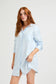 Cotton Modal Relaxed Nightshirt, Sky Blue