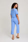 Bamboo Frill Lounge Set, Cornflower