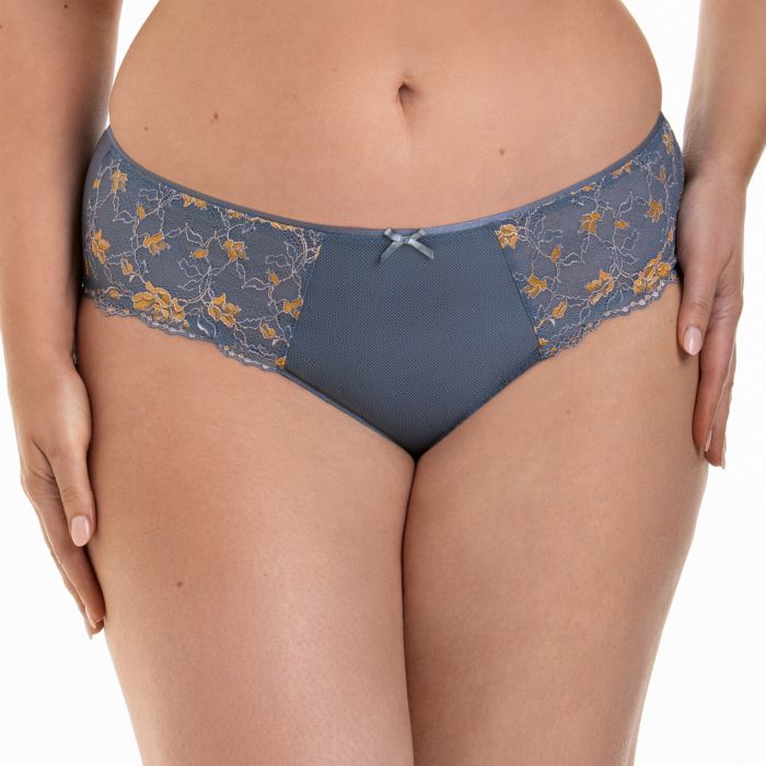 Colette High-Waist Brief, Sky Grey