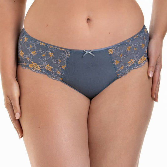 Colette High-Waist Brief, Sky Grey