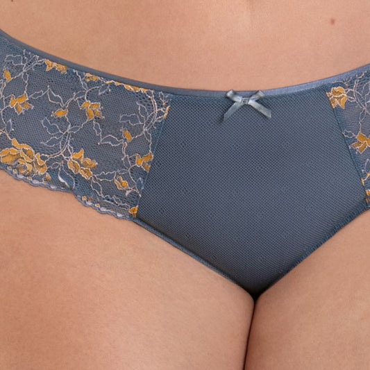 Colette High-Waist Brief, Sky Grey