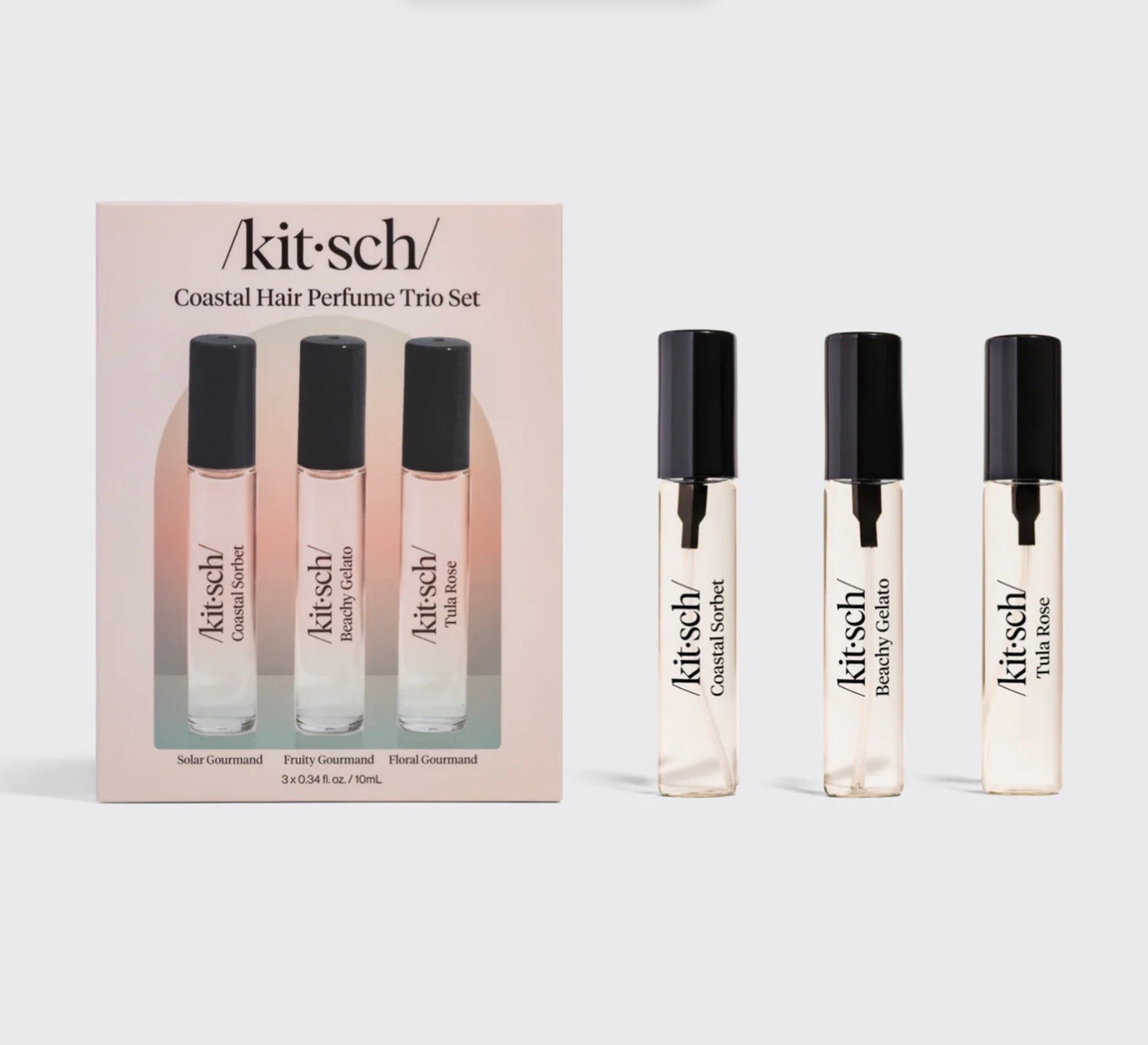 Kitsch Costal Hair Perfume Trio Set- Tula Rose, Beachy Gelato, Costal Sorbet