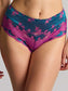 Clara Deep Brief, Teal/Magenta