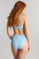 Midi Bikini Brief, Sky Blue Gingham
