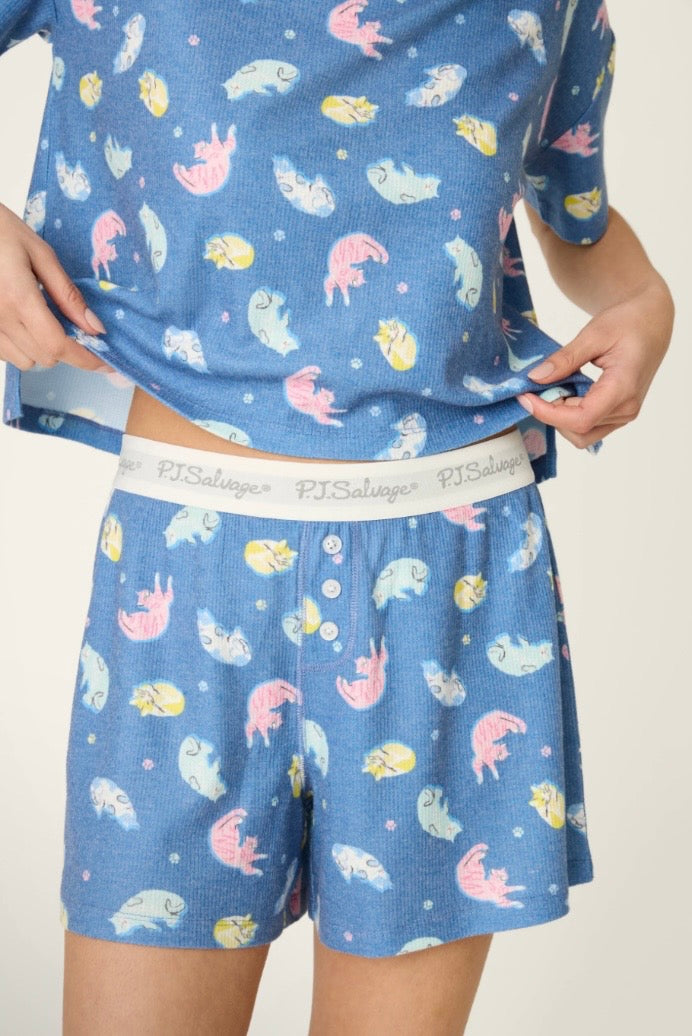 Boyfriend Boxer Short PJ Set