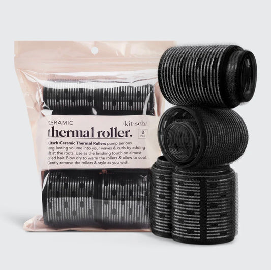 Kitsch Ceramic Thermal Rollers, 8 Pc Set