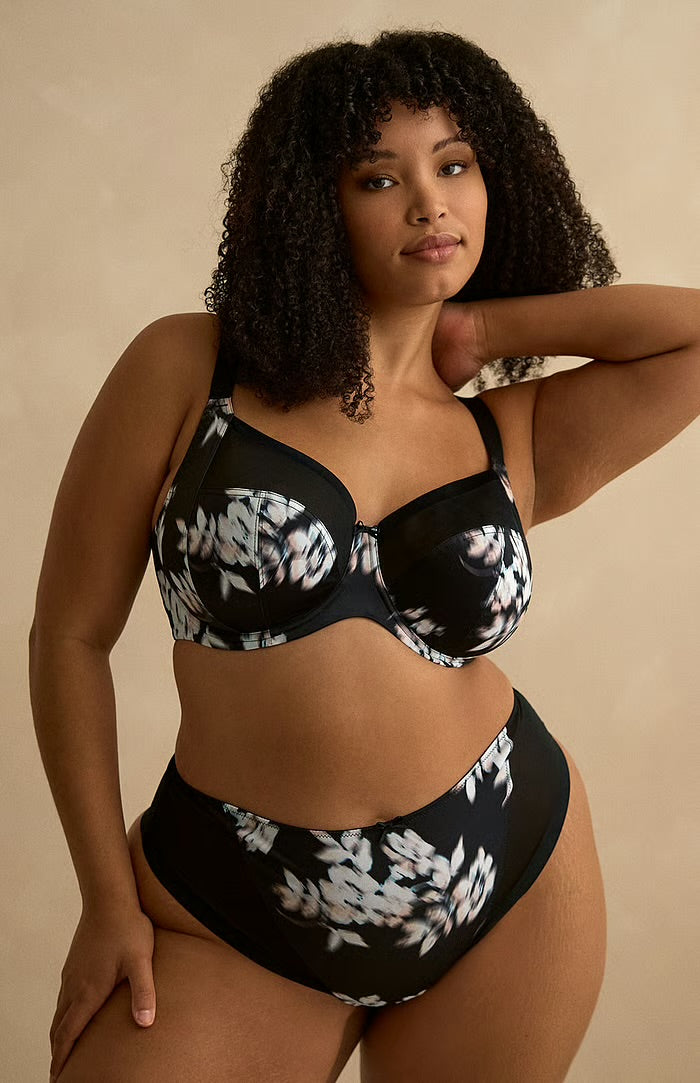 Bliss Full Cup, Black Floral