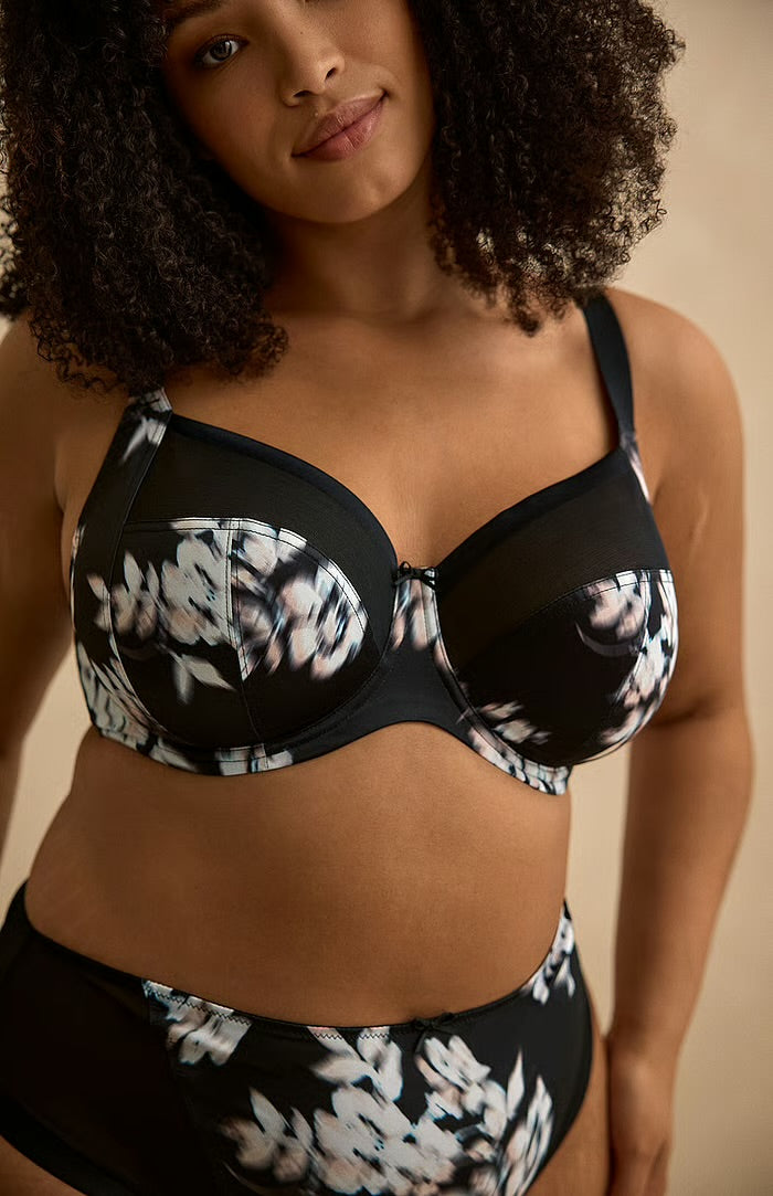 Bliss Full Cup, Black Floral