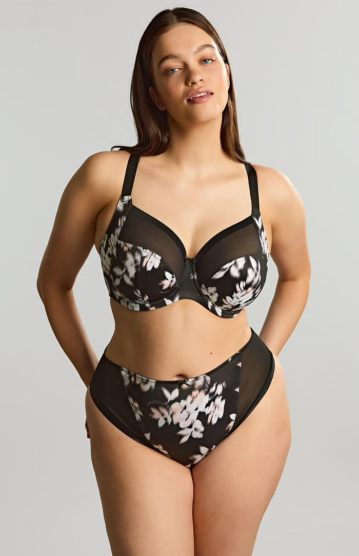 Bliss Full Cup, Black Floral