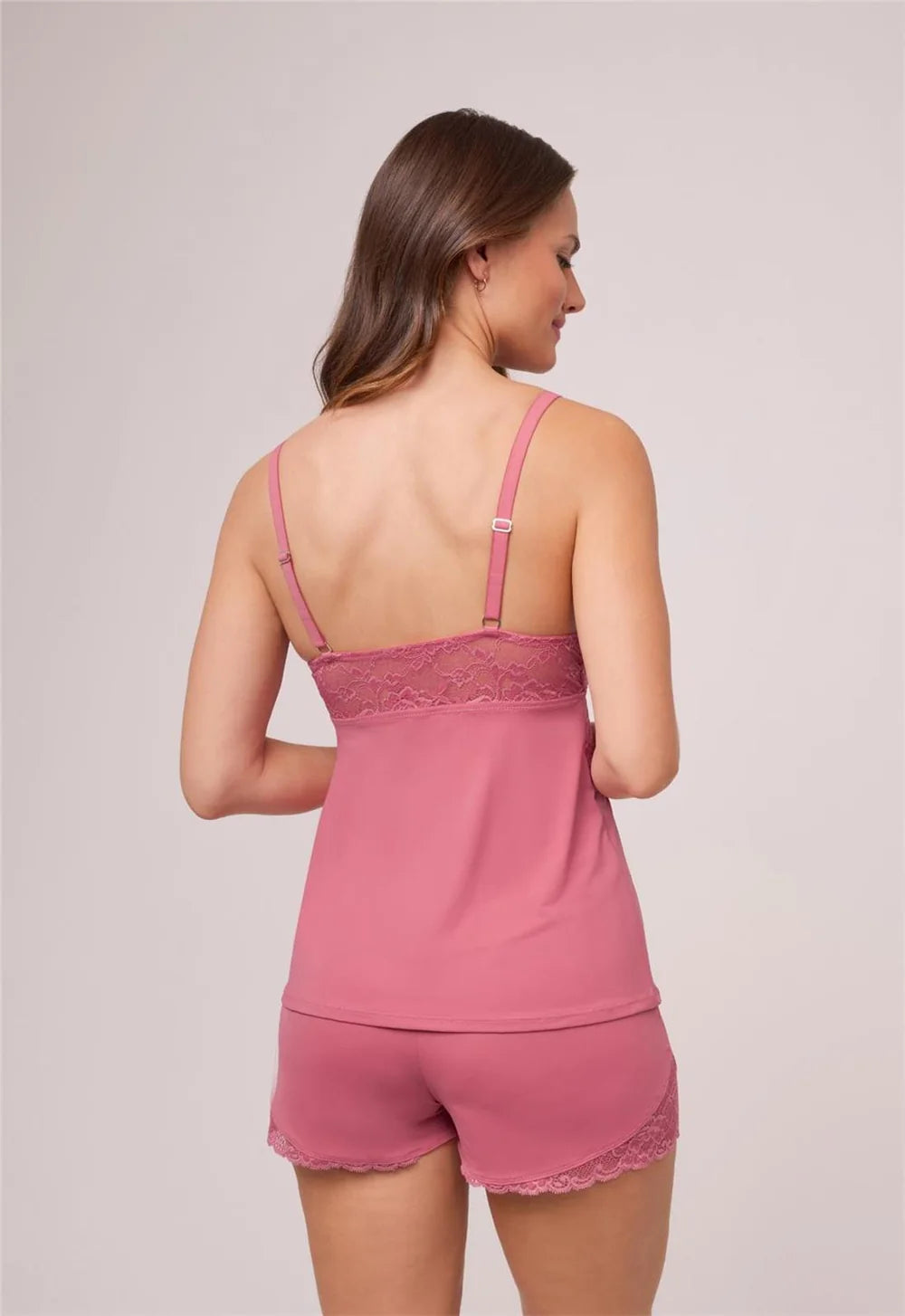 Bust Support Cami Short Set, Lipstick