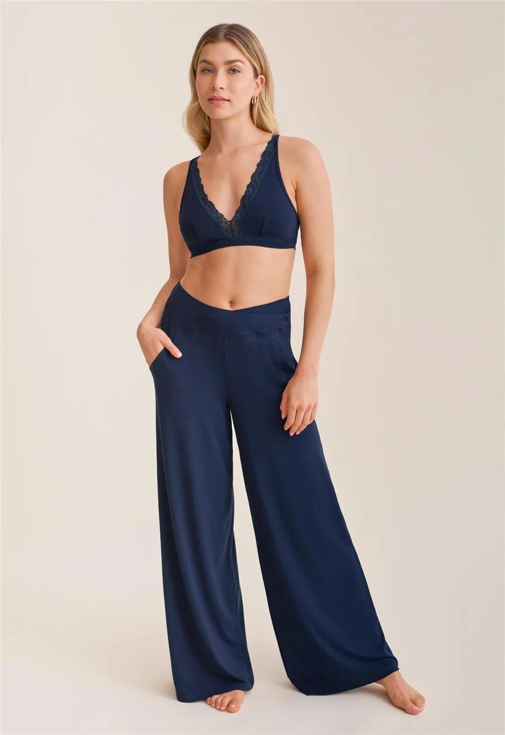 Modal Flared Pant with Pockets