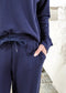 Cloud Soft Straight Pant Bamboo Lounge Set, Navy