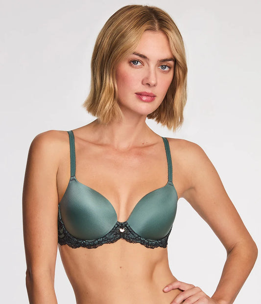 Modern Affair T-Shirt Bra, Silver Pine/Black